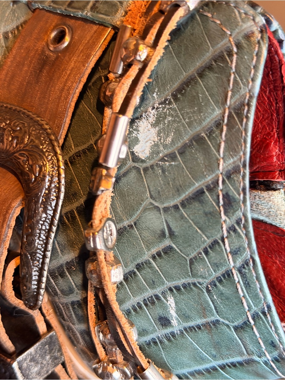 Freebird Saloon Turquoise Croco SIZE 8 - Picture 7 of 7